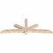 Ekena Millwork Alberta Smooth Timber Gable Bracket, Douglas Fir, 108"W x 40"H x 5 1/2"D x 5 1/2"F, 9/12 Pitch GBW108X40X0606ALB00SDF - alternate 4
